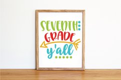 Seventh Grade Y'all SVG Cut File - Back to School SVG DXF Product Image 4