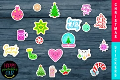 Kawaii Christmas Stickers I Holiday Planner Stickers Product Image 1