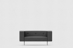 Isometric Arm Chair 3D isolated render Product Image 1