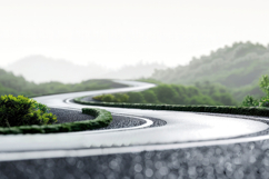 Curve Track Background Wallpaper Product Image 1