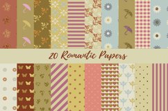 20 Romantic Papers with Glitter Elements JPG Product Image 28