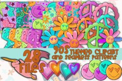 retro vibes clipart, 70’s vibe sublimation bundle Product Image 3