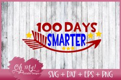 100 Days Smarter - SVG DXF EPS PNG Cutting File Product Image 1