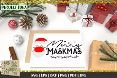 Merry Maskmas svg | Merry Christmas svg | Christmas quote Product Image 2