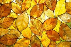 Autumn Art Stained Glass Background Wallpaper Product Image 1