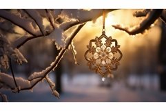 ornament golden snowflakes Product Image 1