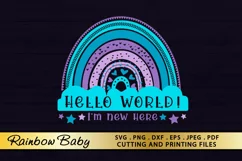 New Born Baby SVG PNG EPS DXF File Rainbow SVG Cut files Product Image 2