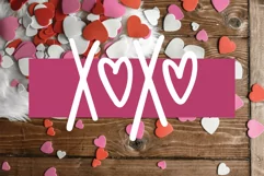 Love Struck, Thick Valentine's Heart Font - Free Font Of The Week Product Image 3