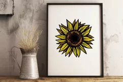 Sunflower PNG Sunflower clipart Sunflower shirt Sublimation Product Image 4
