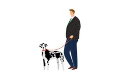 Businessman and dalmatian Product Image 1