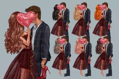 Valentine's Day Clipart, Love Couple Clip Art Product Image 10