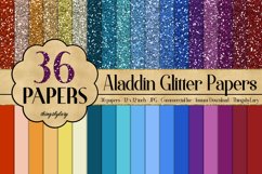 SALE OFF 432 Glitter Digital Paper, Princess Kid Party Paper Product Image 2