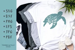 Turtle Silhouette - SVG DXF PNG EPS JPG PDF Cutting File Product Image 1
