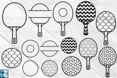 Ping Pong Monogram Designs - Clipart / Cutting Files -15c Product Image 1