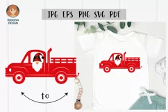 Cars and Gnome SVG Valentine SVG files, cars silhouette set Product Image 1