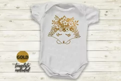 Hedgehog face with bouquet of flowers svg dxf cutting file Product Image 2