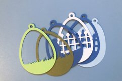 Easter SVG Ornament | Easter Bunny 3D Layered Design Product Image 6