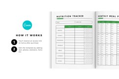 NUTRITION PLANNER, CUSTOMIZABLE CANVA TEMPLATE Product Image 3