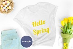 White T-shirt Easter & Spring PSD & JPG Mockup Full Wrap Product Image 3