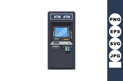 Automated teller machine ATM transaction with credit card in Product Image 1