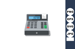 Electronic cash register with receipt printing and numeric d Product Image 1