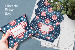 Printable Small Pillow Box for Patriotic Holidays Gifts Product Image 1