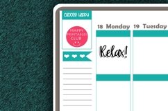 Relax Planner Sticker I Script Words Planner Stickers Product Image 2