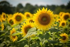 Vibrant sunflower field in full bloom Product Image 1