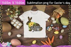 Easter yall bunny Sublimation design Product Image 3