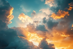 Dark Clouds Sunset Background Wallpaper Product Image 1