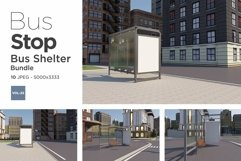 Bus Stop Bus Shelter Mockup Vol- 25 Product Image 1
