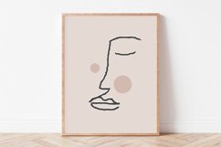 Lineart Wall Art, Woman Face Wall Art, Single Line Wall Art Product Image 1