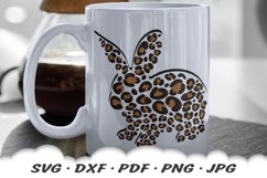 Leopard Print Easter Bunny SVG DXF Cut Files Product Image 8