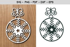 Christmas Decoration Paper Template Design SVG Product Image 1