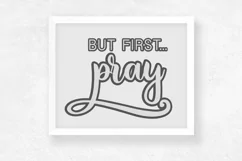 But First Pray svg, christian pray decal svg dxf png, prayer Product Image 2