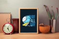 Surfing SVG T Shirt Design, Surf All Day Summer PNG DXF Product Image 3