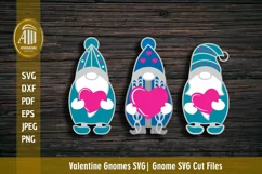 Valentine gnomes SVG| Valentine's day Gnome with Heart SVG Product Image 1