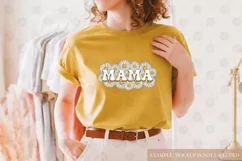 Mama Sublimation design | Mama PNG | Daisies PNG | Vintage Product Image 4