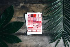 VALENTINES PLANNER STICKERS Canva Template, Customizable Can Product Image 3
