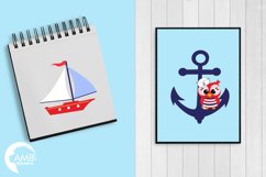 Sailor Kids cliparts, Nautical Kids cliparts AMB-893 Product Image 5