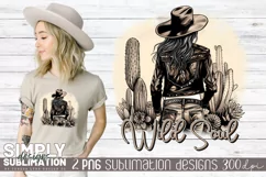 Wild Soul Sublimation Design | Png | Desert | Cactus Png Product Image 1