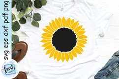 Sunflower SVG Bundle Sunflower Quote Sunflower Monogram Svg Product Image 11