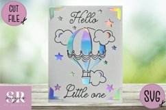 New baby card insert design| Paper cutting | Cricut Joy svg Product Image 2