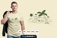 Surfing for T-shirt Design Product Image 1