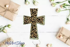 Cross PNG| Leopard print Sublimation design | Png Downloads Product Image 1