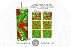 Christmas tumbler, Marble Effect, Sublimation PNG Product Image 1