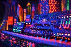 Professional audio mixing console in recording studio with c Product Image 1