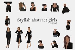 Stylish abstract girls-women in vector - boho clipart Product Image 1