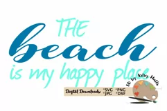The beach is my happy place svg, beach lover, beach shirt Product Image 2