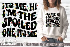 Spoiled One Matching Christmas T-Shirts Sublimation Png Product Image 1